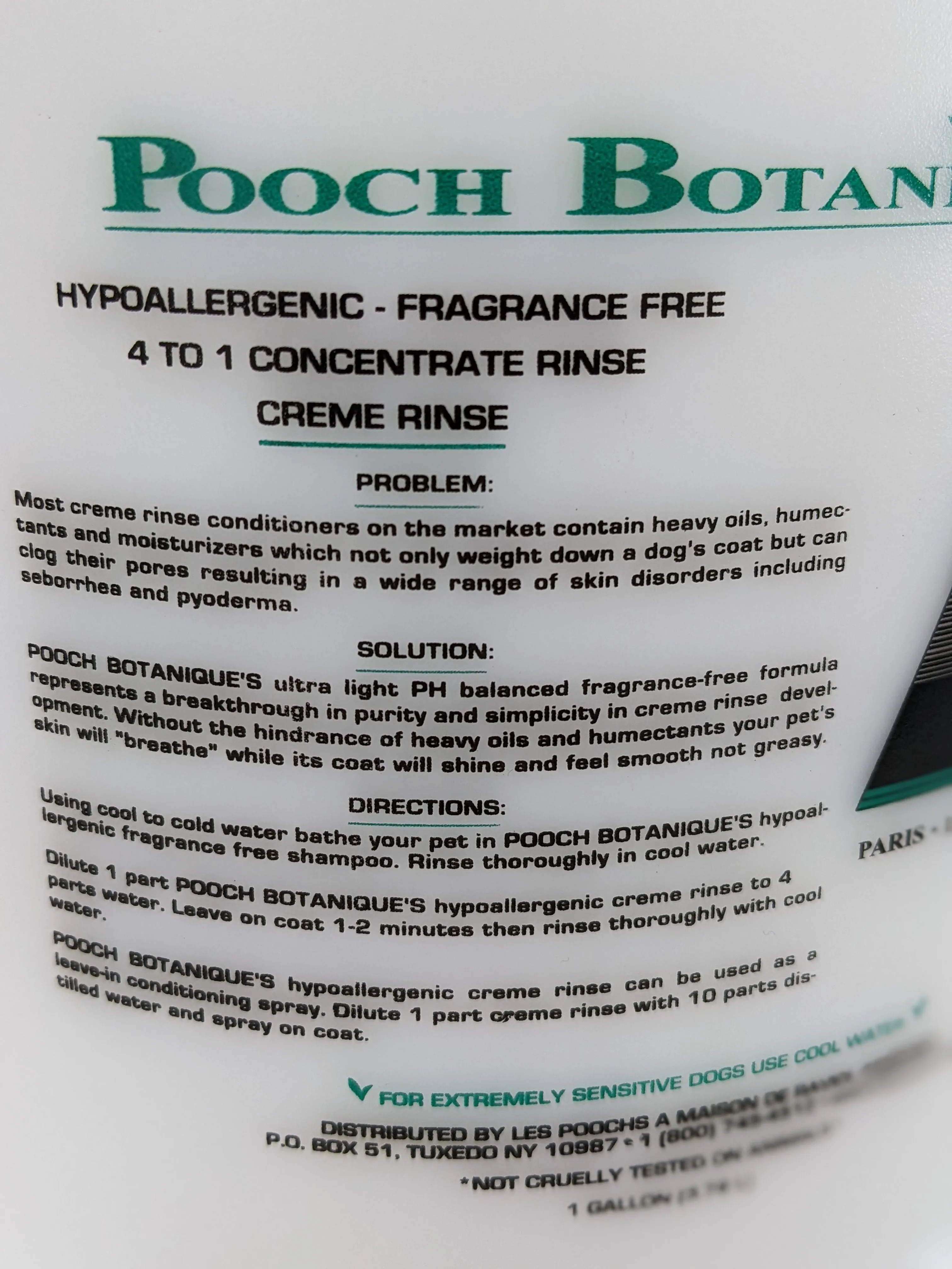 Les Pooch - Hypo Crème Rinse