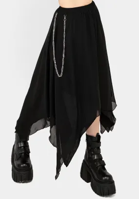 Levitate Chain Detail Midi Skirt