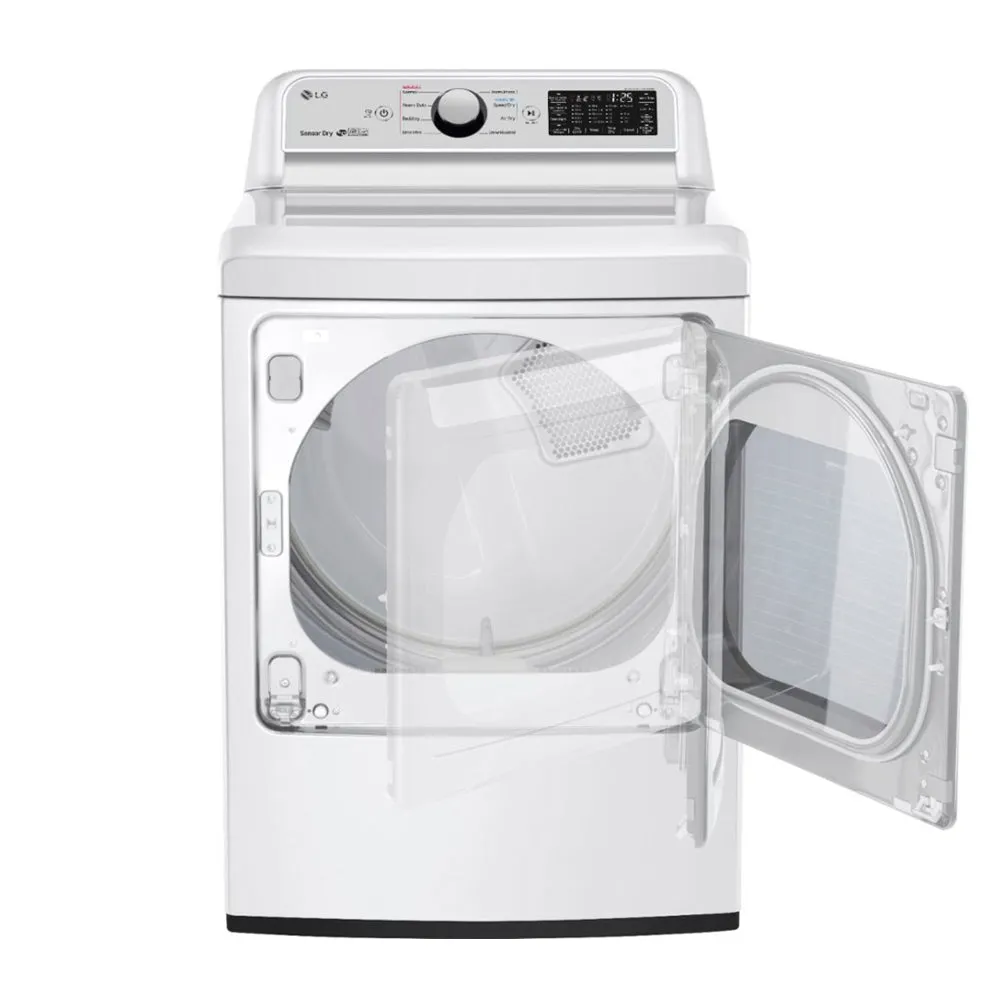 LG - 7.3 Cu. Ft. 9 Cycle Electric Dryer - White