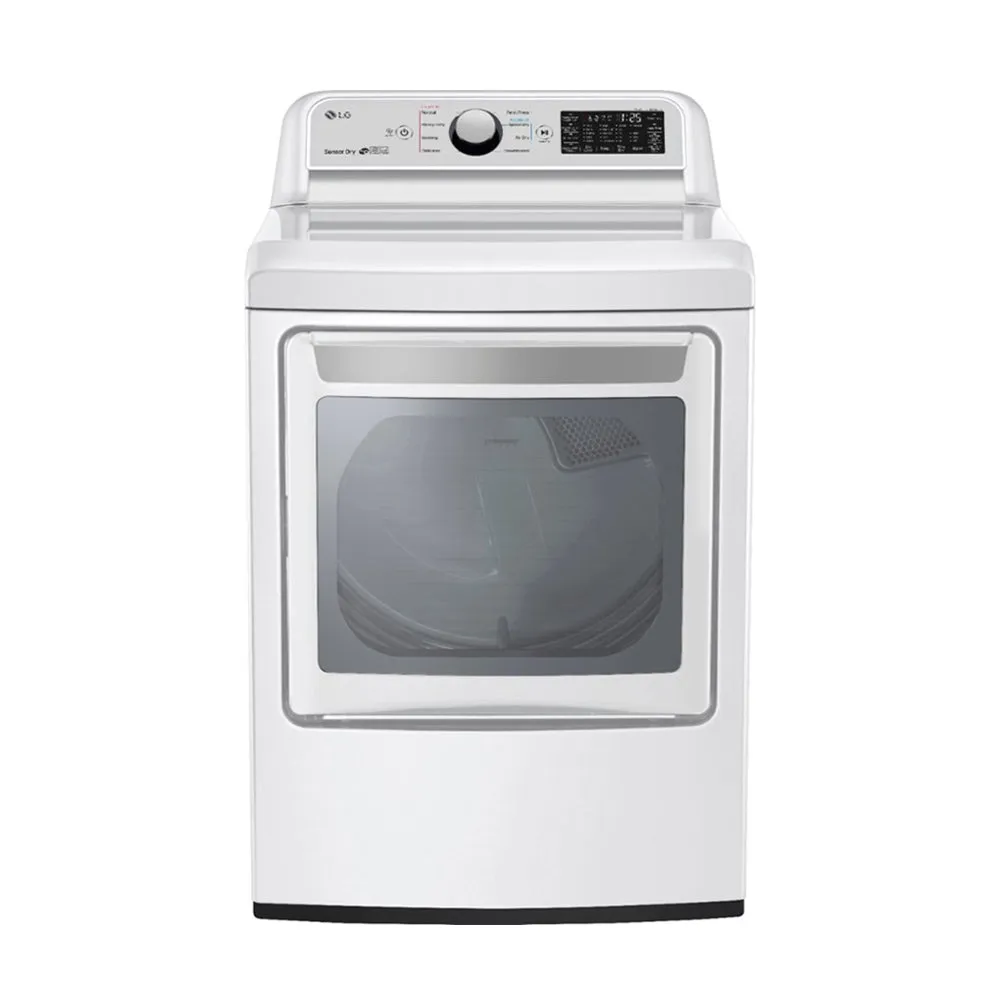 LG - 7.3 Cu. Ft. 9 Cycle Electric Dryer - White