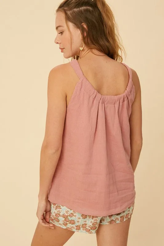 Linen Halter Top