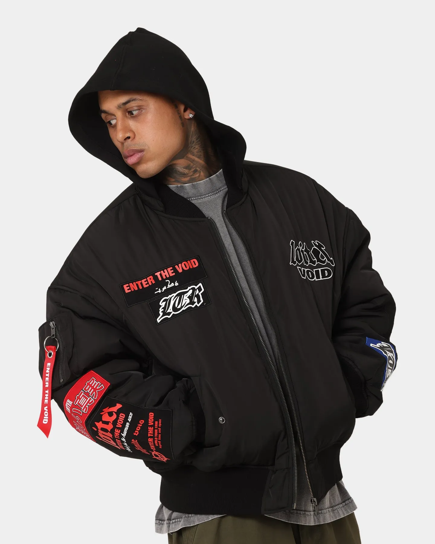 Loiter Void Bomber Jacket Black