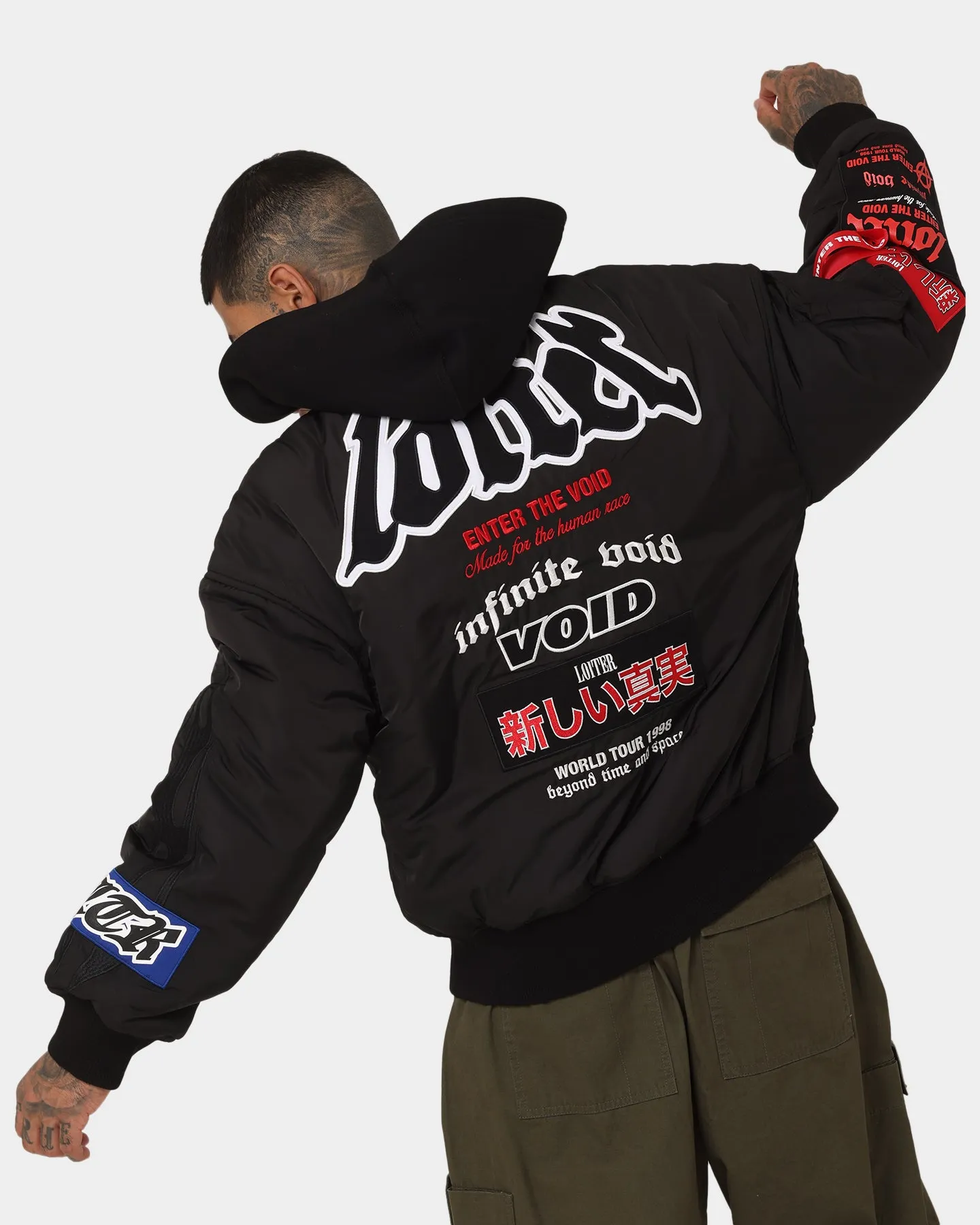 Loiter Void Bomber Jacket Black