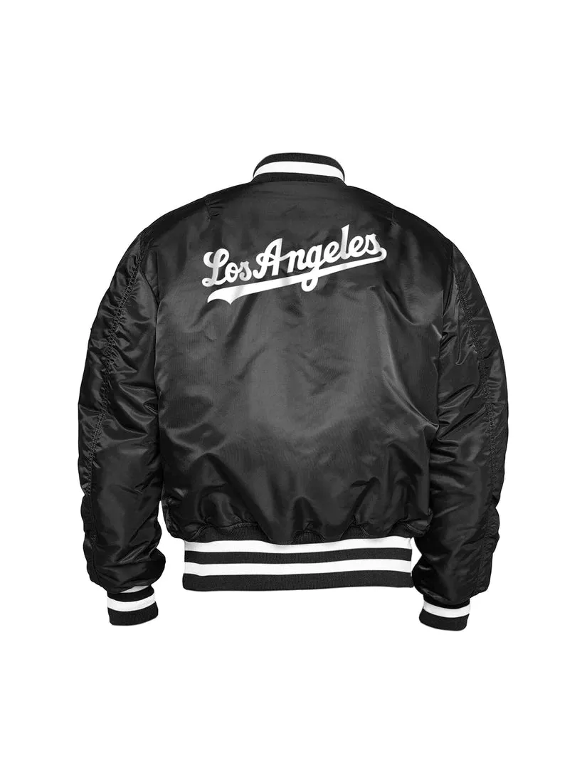 LOS ANGELES DODGERS X ALPHA X NEW ERA REVERSIBLE BOMBER JACKET