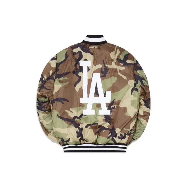 LOS ANGELES DODGERS X ALPHA X NEW ERA REVERSIBLE BOMBER JACKET