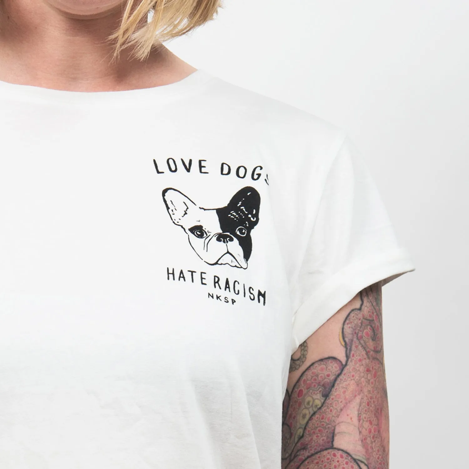 Love Dogs Hate Racism Women's