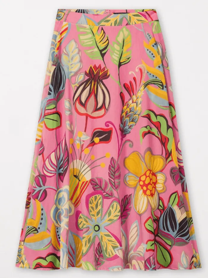 Luisa Cerano Maxi Skirt With Caribbean Print 598190 3623 Col 4565