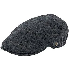 Main Street - Walrus Grey Tweed Plaid Herringbone Ivy Cap