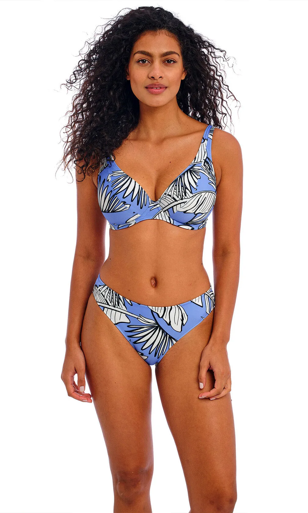 Mali Beach Cornflower UW High Apex Bikini Top