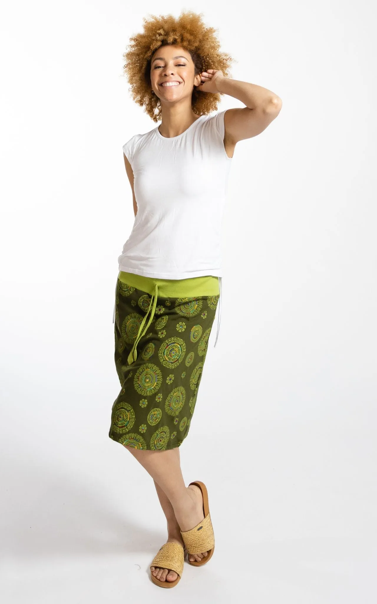 Mandala Skirt - Green