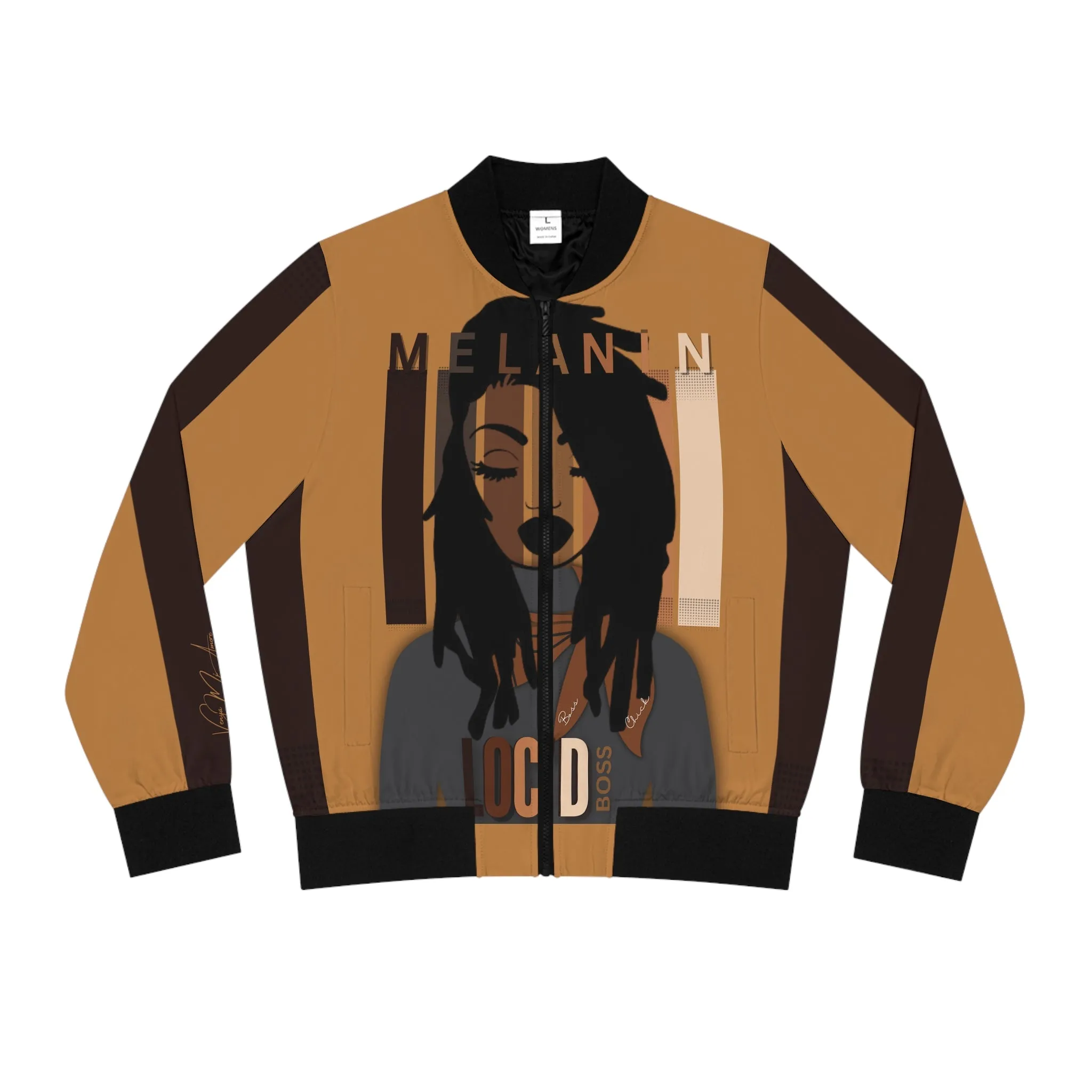 Melanin Loc'd Women's Bomber Jacket