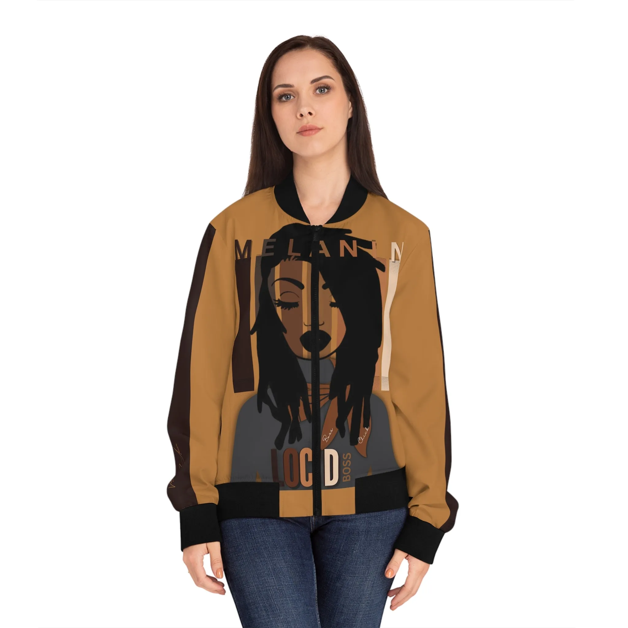 Melanin Loc'd Women's Bomber Jacket