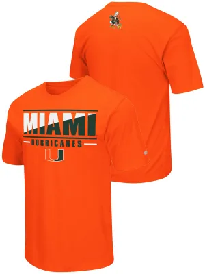 Miami Hurricanes Colosseum Orange Lightweight Breathable Active Workout T-Shirt