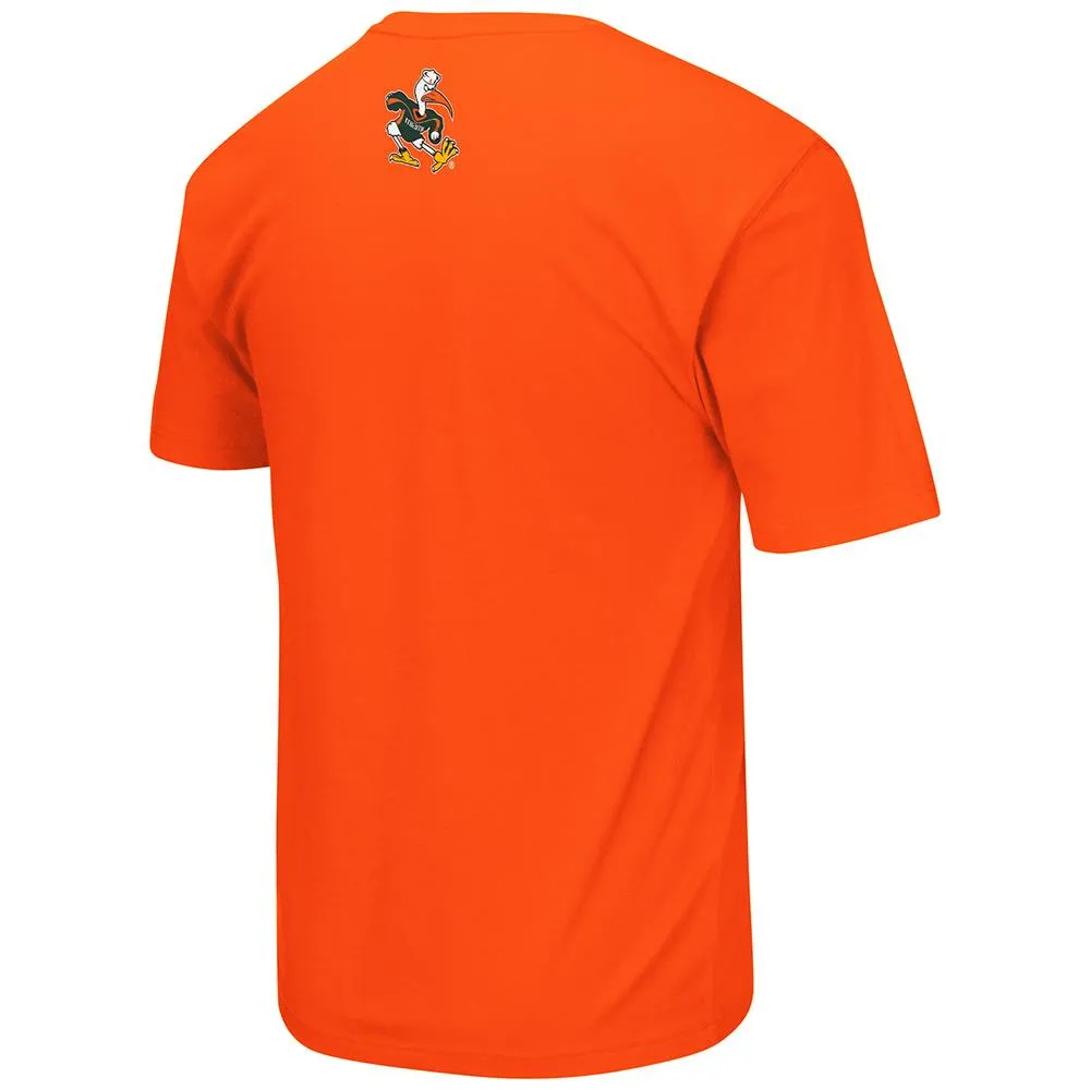 Miami Hurricanes Colosseum Orange Lightweight Breathable Active Workout T-Shirt