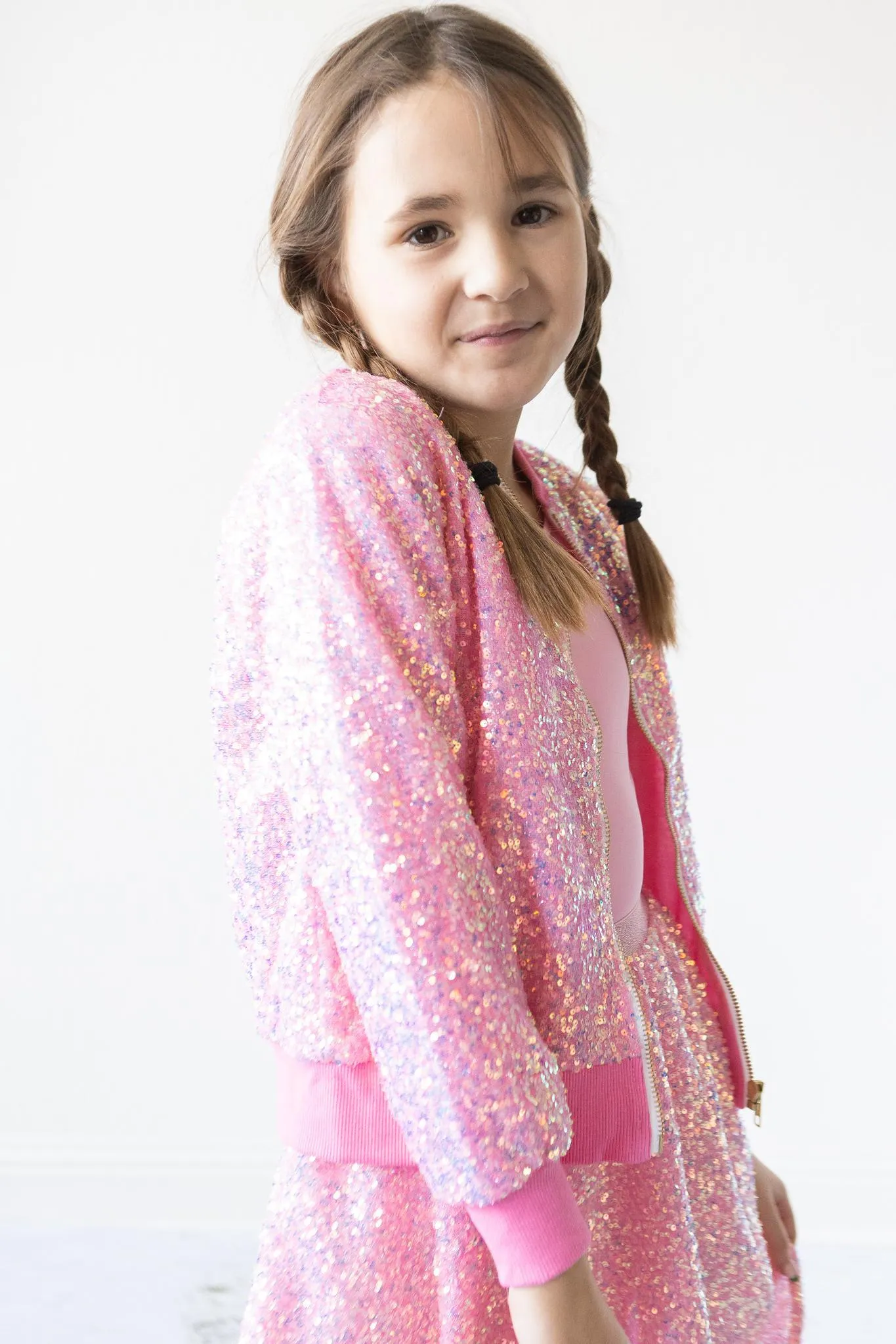 Mila & Rose Sequin Jacket - Bubblegum