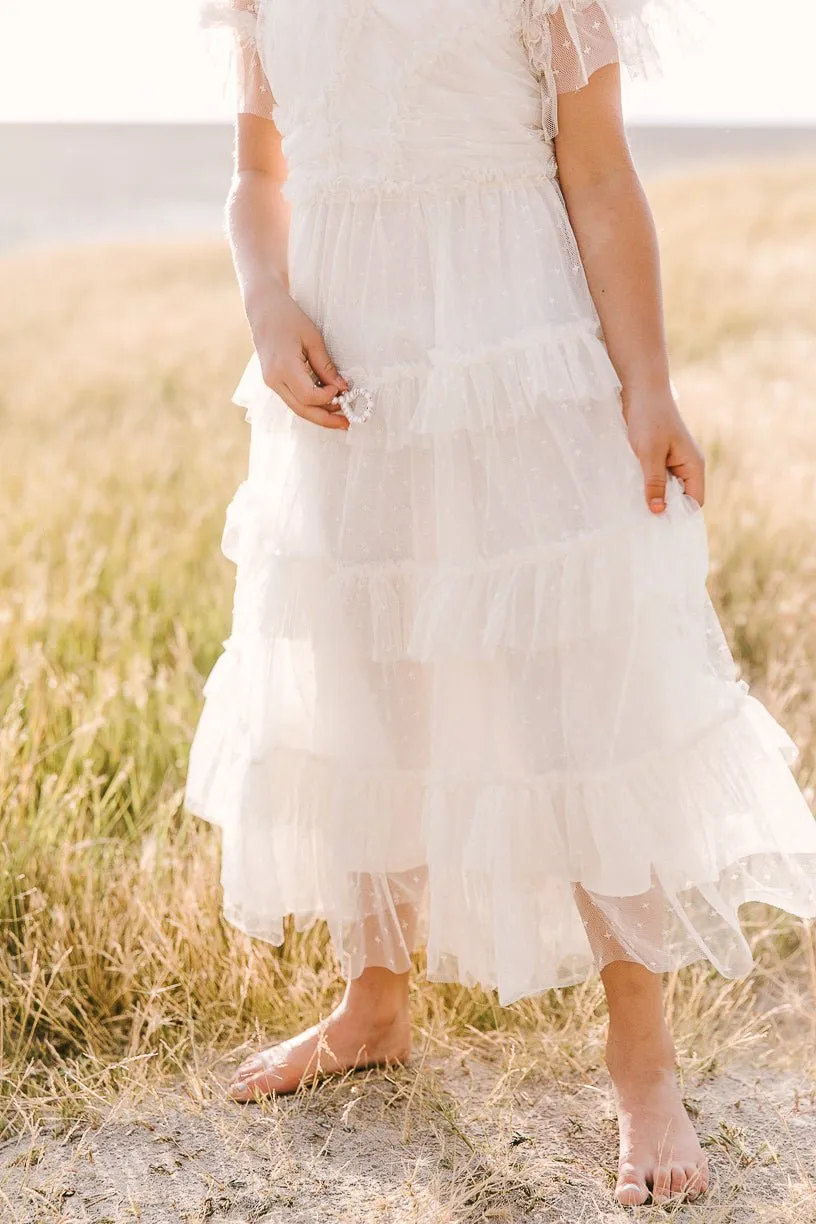 Mini Whimsical Maxi Dress in White