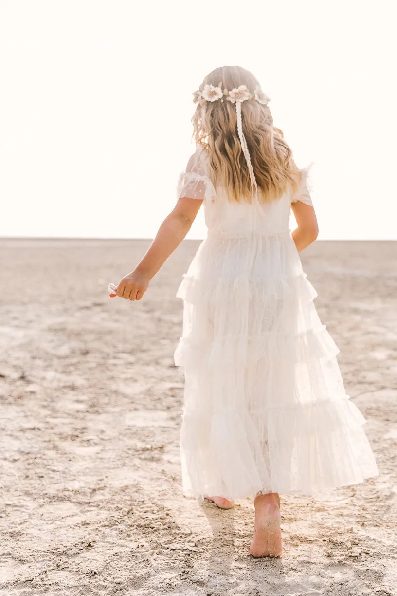 Mini Whimsical Maxi Dress in White