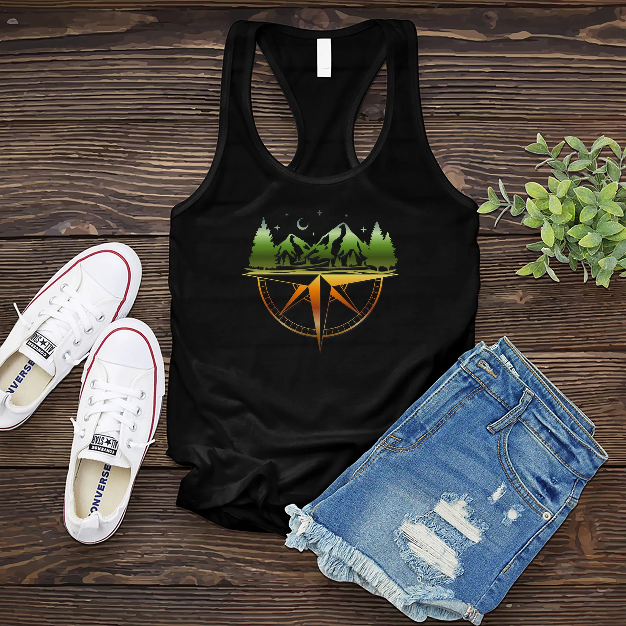 Mountain Range Compass Women's Tank Top