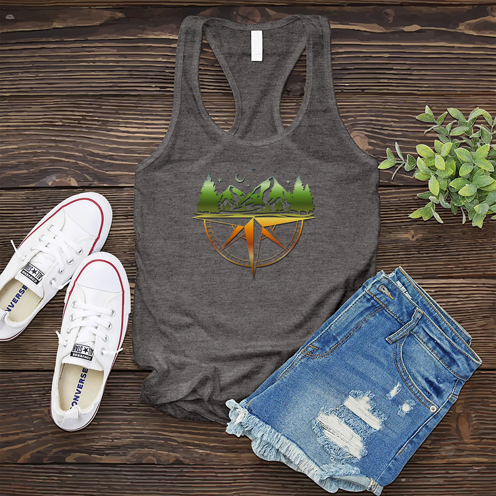 Mountain Range Compass Women's Tank Top