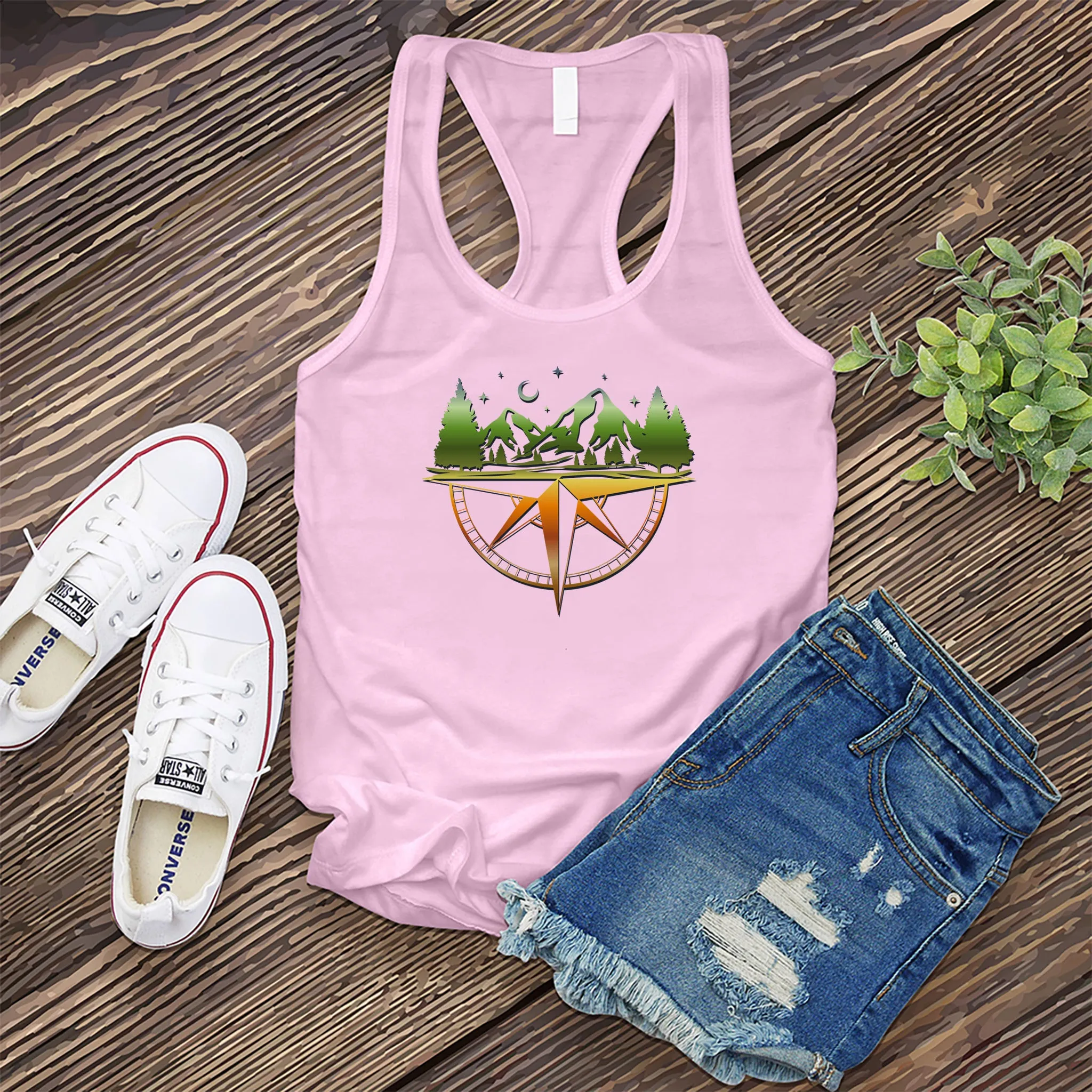 Mountain Range Compass Women's Tank Top