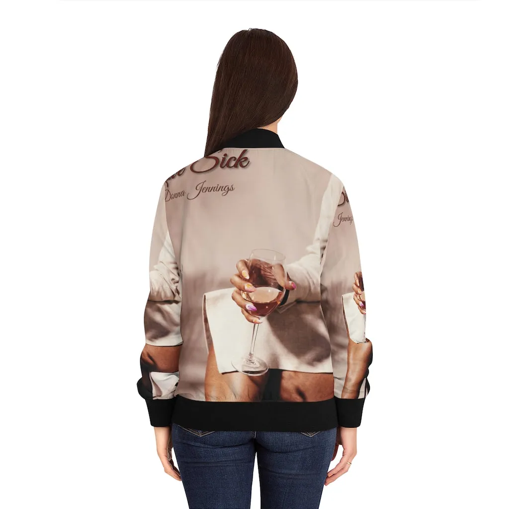 M.U.S.I.C. World HQ  Album Cover Series Women's Bomber Jacket (AOP)