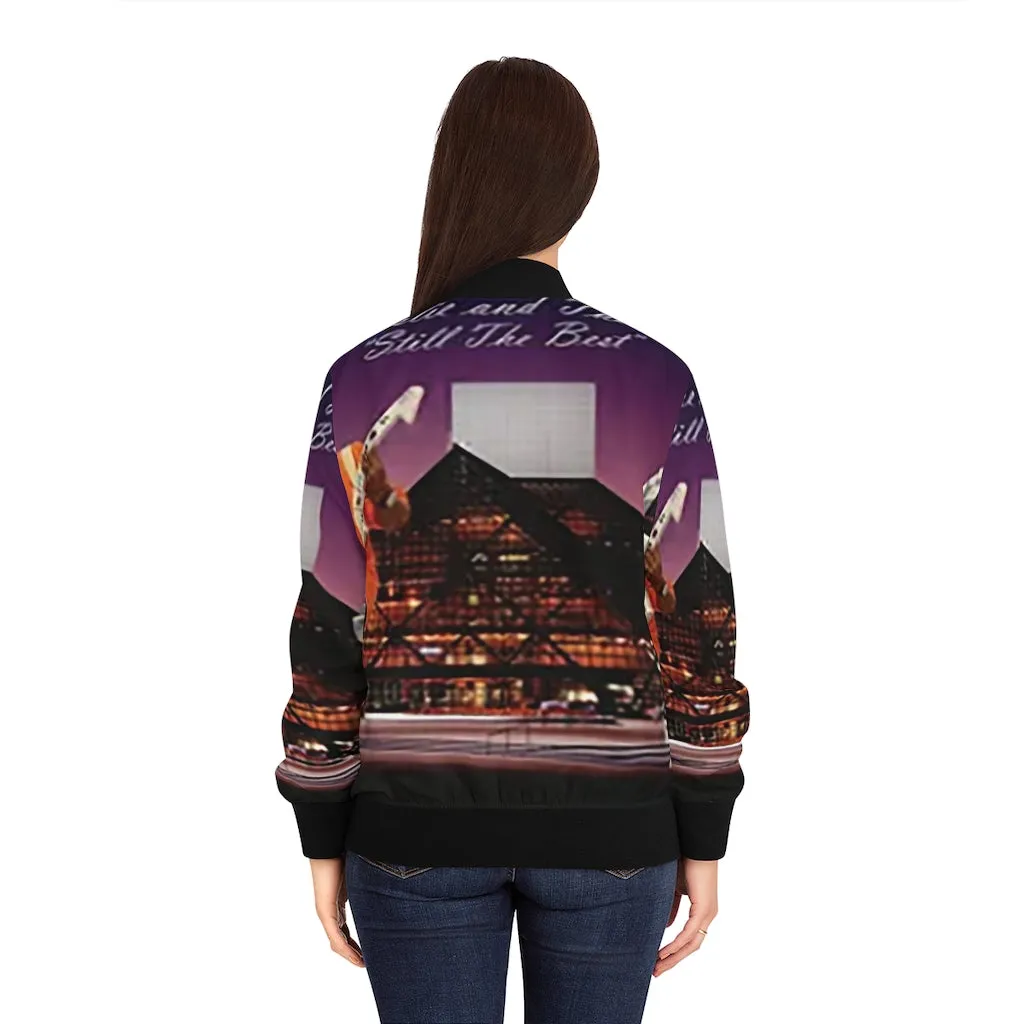 M.U.S.I.C. World HQ  Album Cover Series Women's Bomber Jacket (AOP)