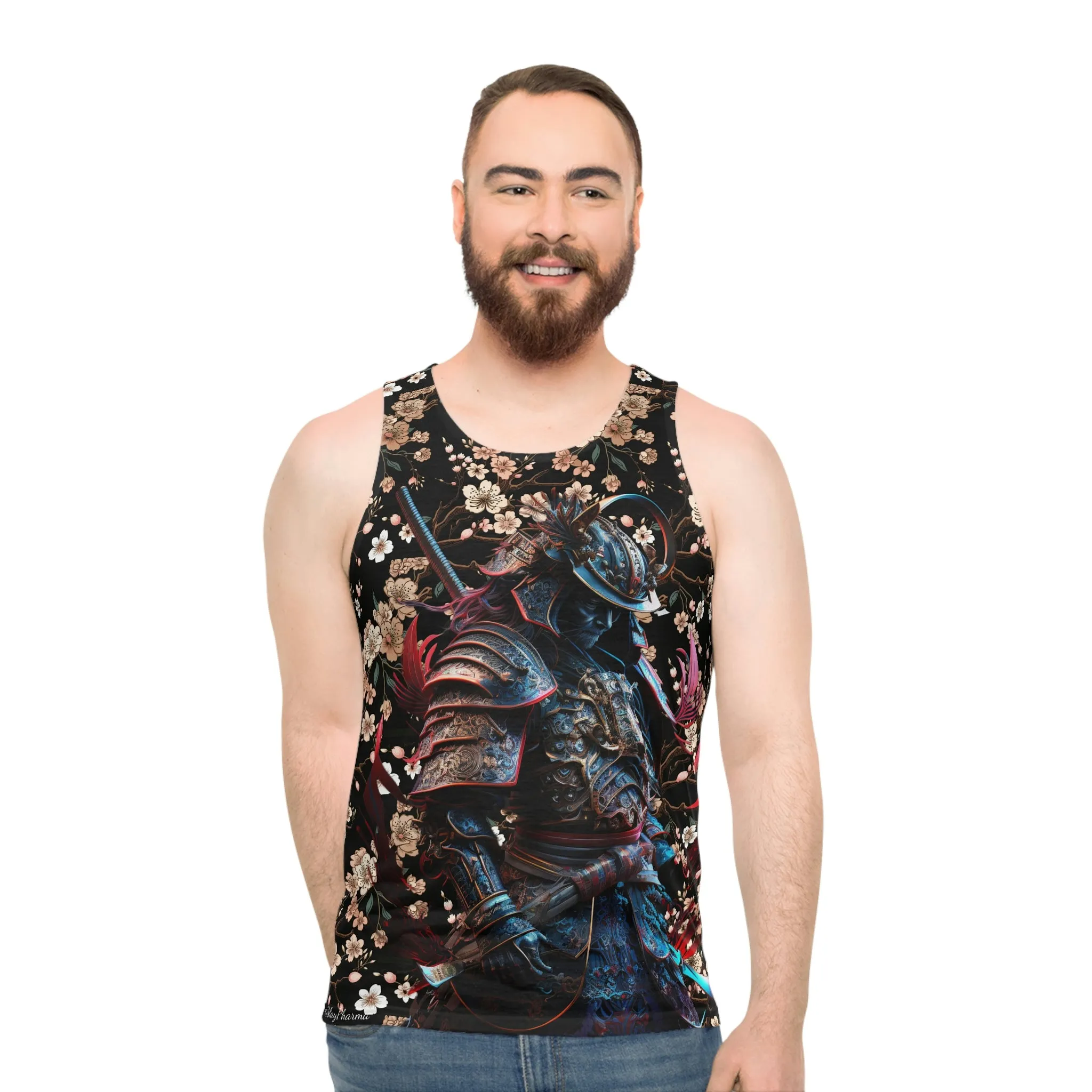 Mystic Samurai Cherry Blossom Tank Top #2