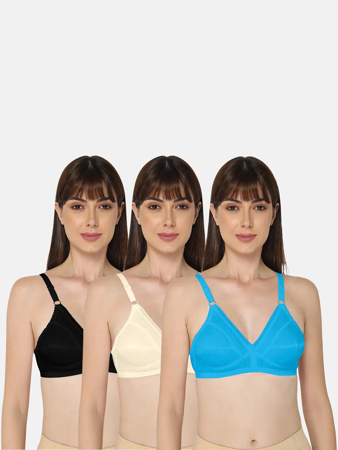 Naidu Hall Heritage-Bra Special Combo Pack - Naturalle - C33