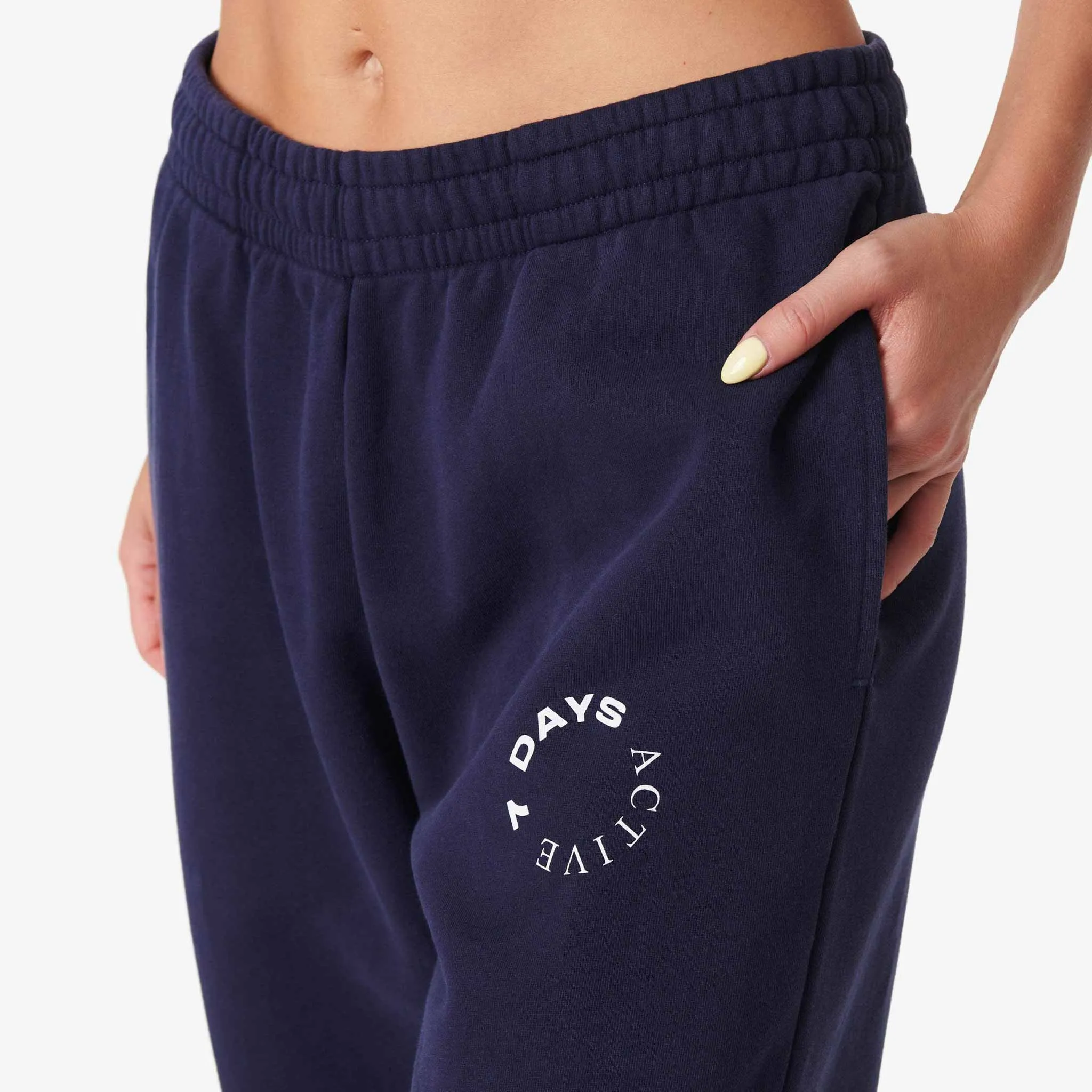 Navy Organic Cotton Sweatpants by 7Days Active