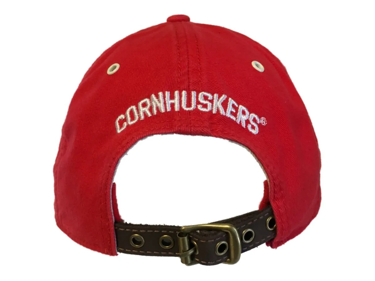 Nebraska Cornhuskers Retro Brand Red Crew Adjustable Buckle Slouch Hat Cap