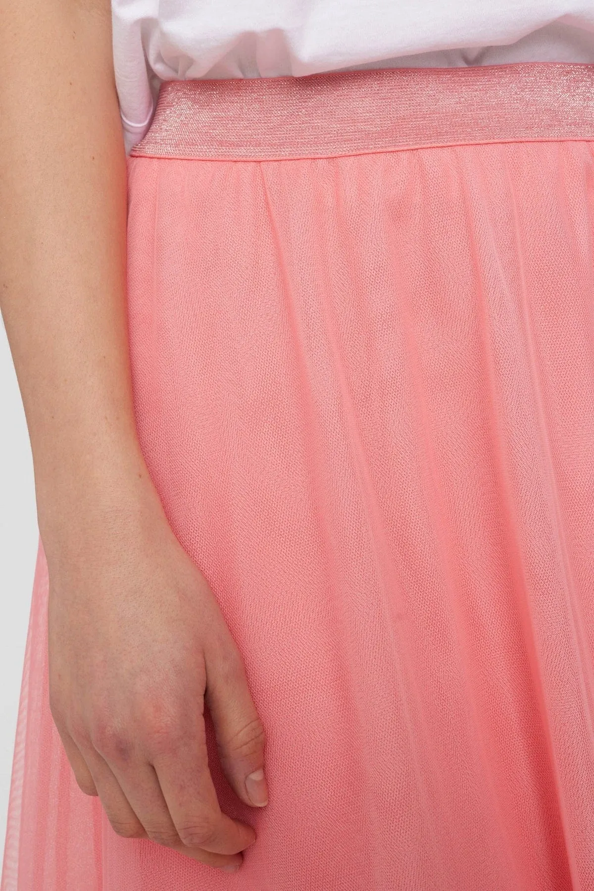 Numph Layered Tullle Skirt Pink