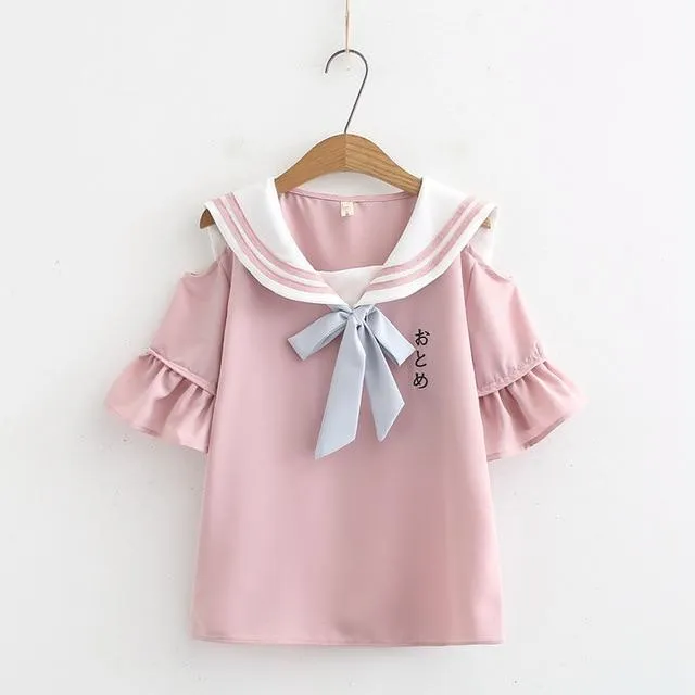 Open Shoulder Sailor Shirt