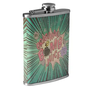 Original Bomb Juice Stainless Steel 8 oz Liquor Flask