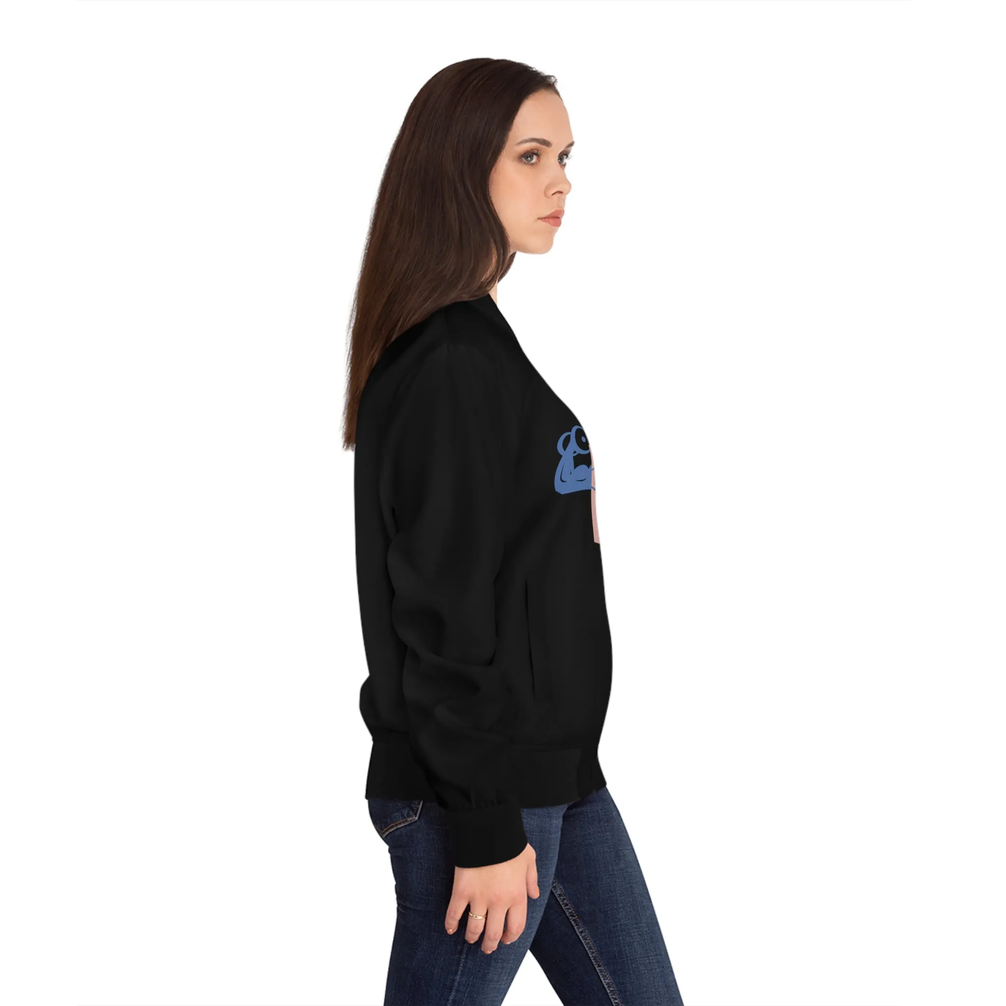 OWN MAN - Women's Bomber Jacket Black