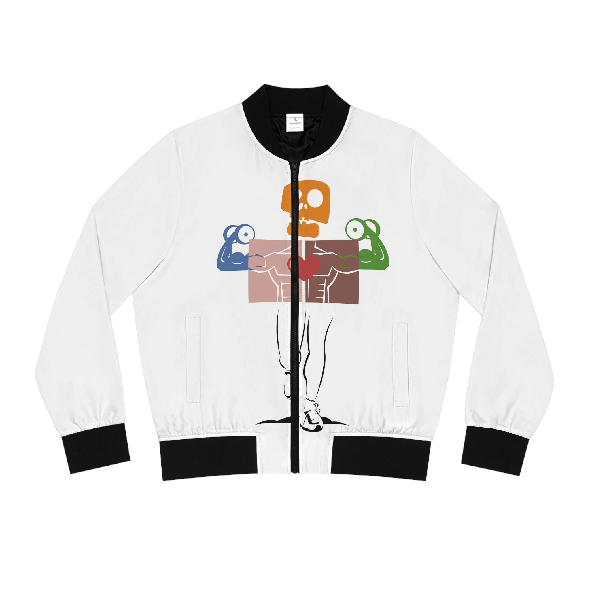 OWN MAN - Women's Bomber Jacket White