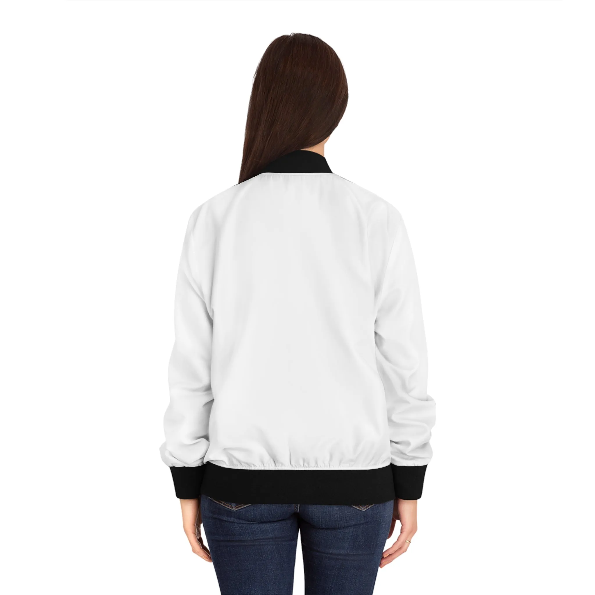 OWN MAN - Women's Bomber Jacket White