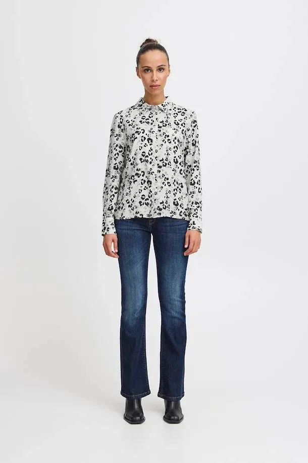 Pam Shirt (Slate Leopard)