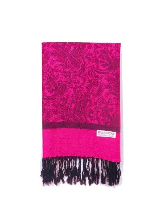 Pashmina Fuschia/Black