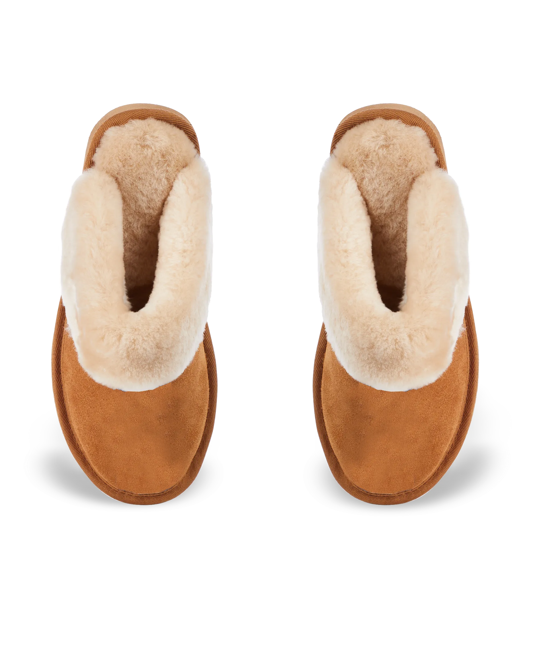 Personalised Womens Stripe Slip On Sheepskin Slippers