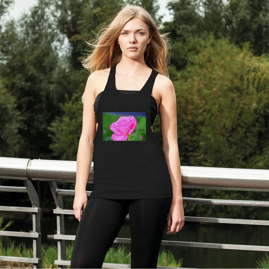 PinkFlower Women's Loose Racerback Tank Top