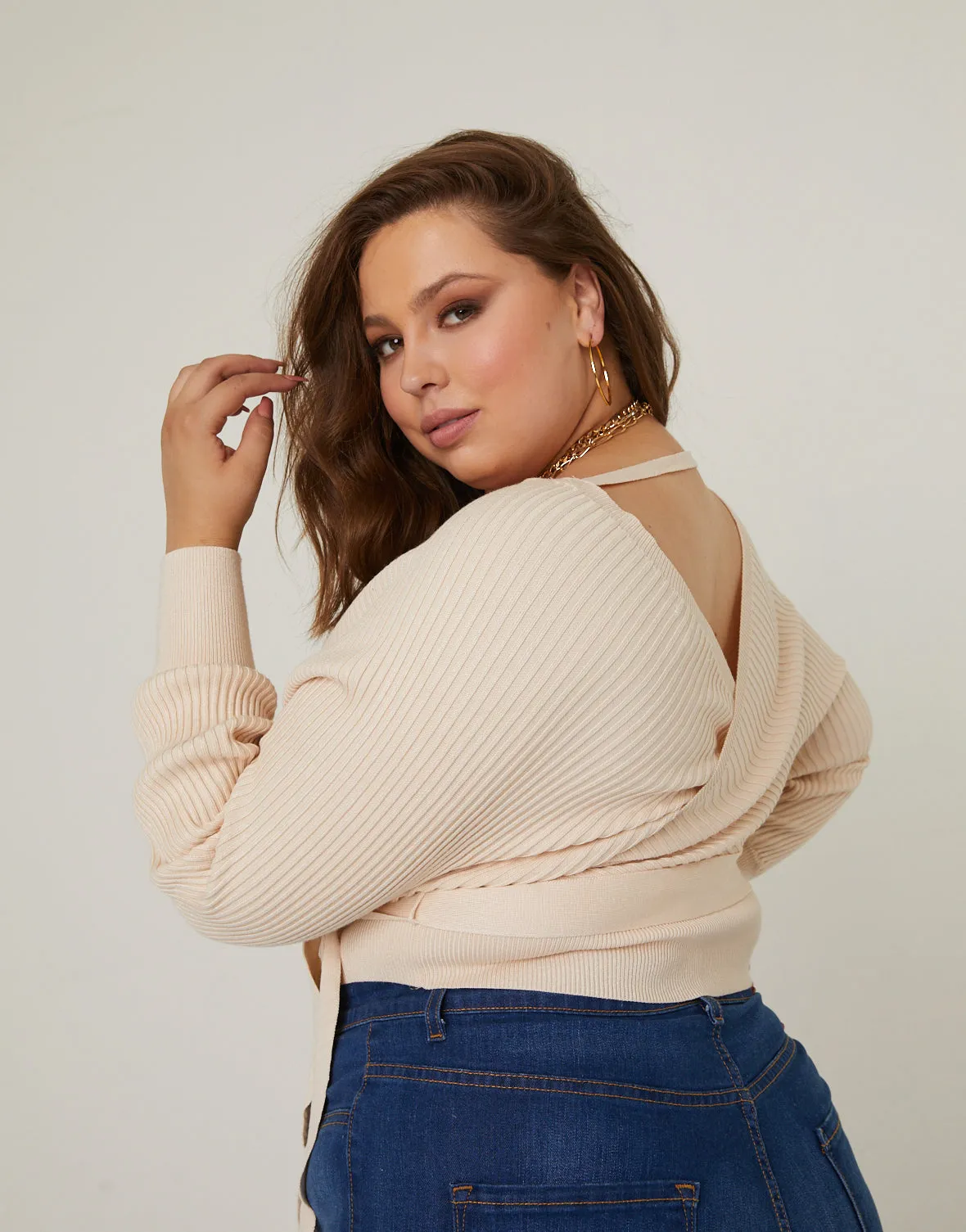 Plus Size Leigh V-Neck Sweater