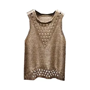 Pre Order:  Copper Knitted Tank Top