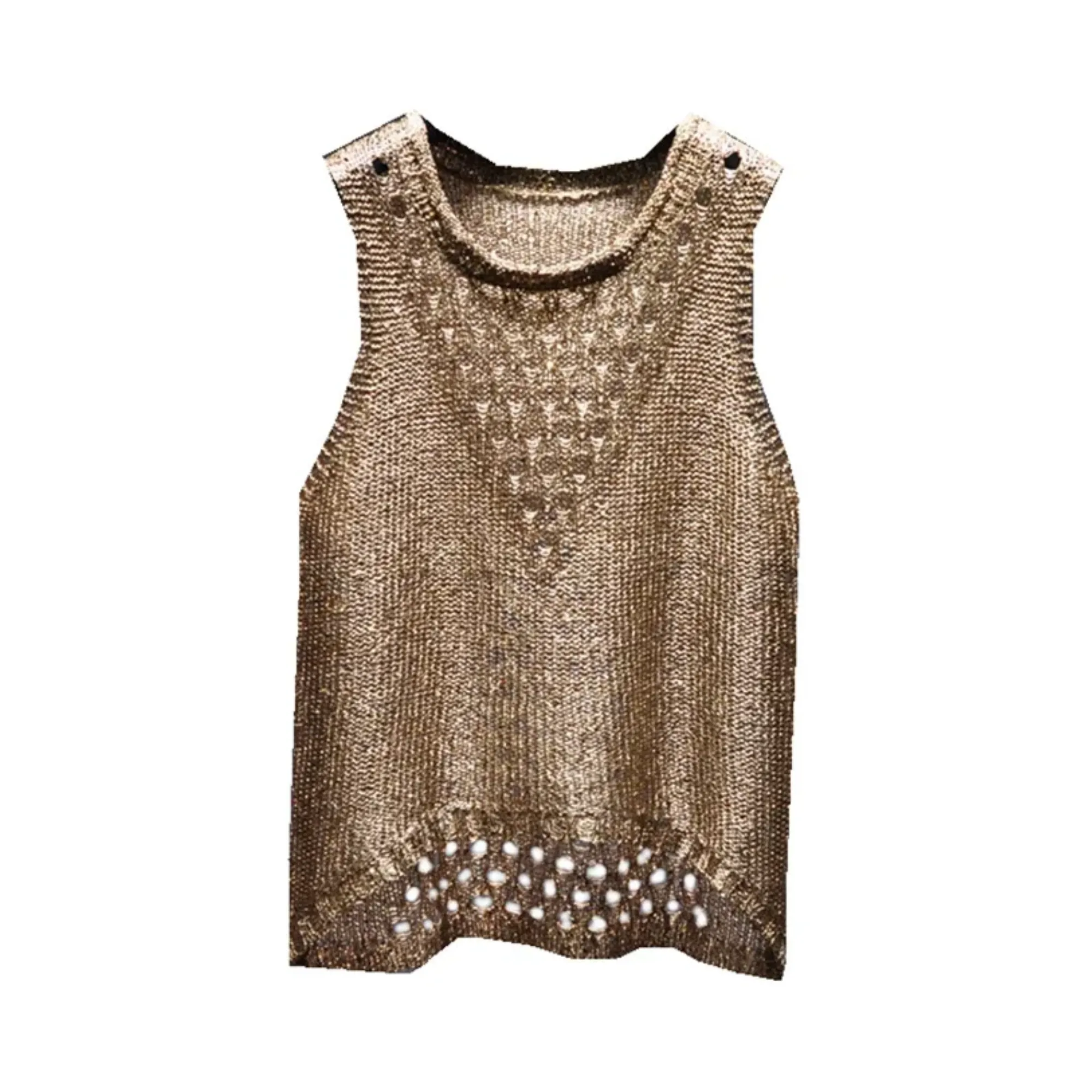 Pre Order:  Copper Knitted Tank Top