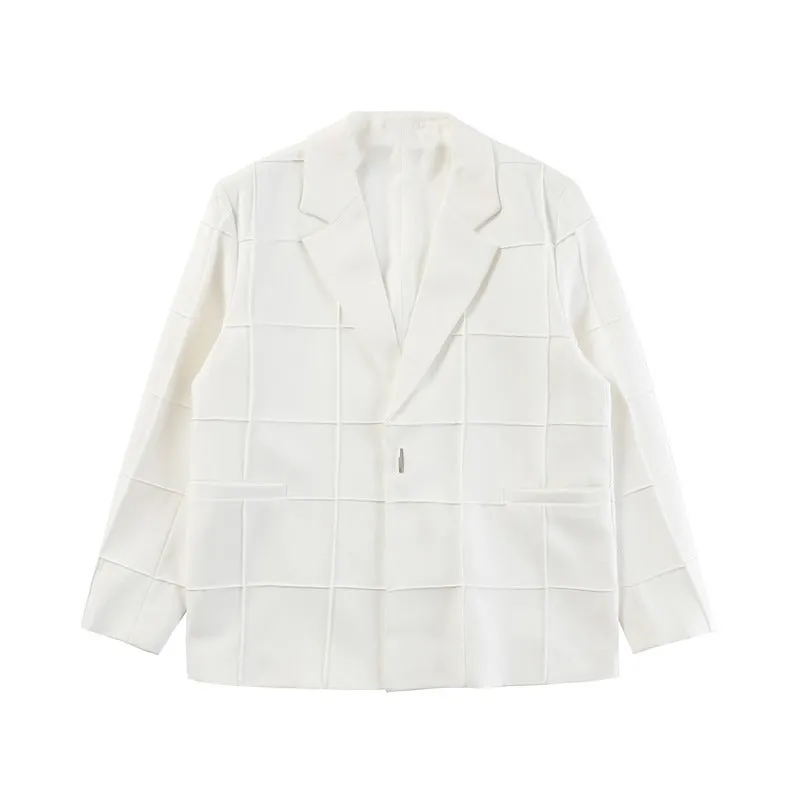 Pre Order:  Loose Cotton Single Button Blazer