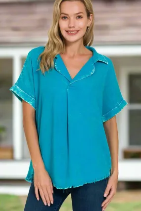 PURE EMOTION Top- Zenana (teal)