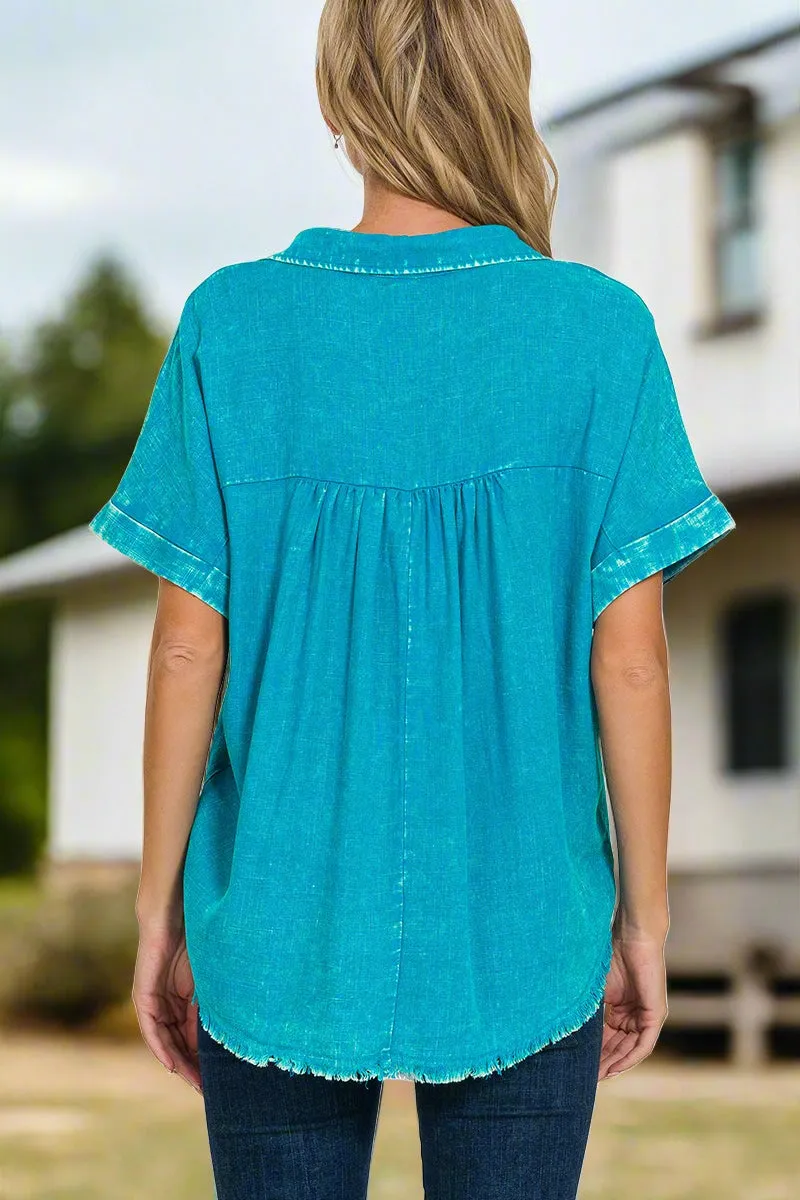 PURE EMOTION Top- Zenana (teal)