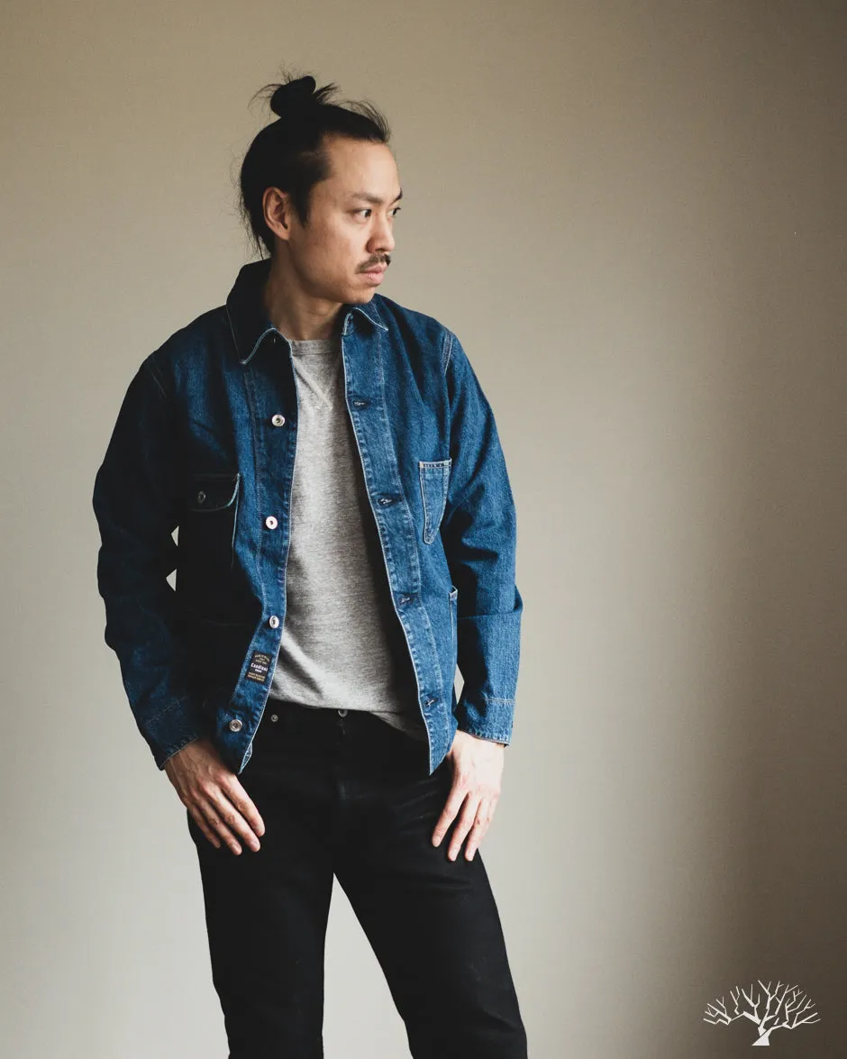 Railway Jacket - Organic 13oz Indigo Denim 6x Wash