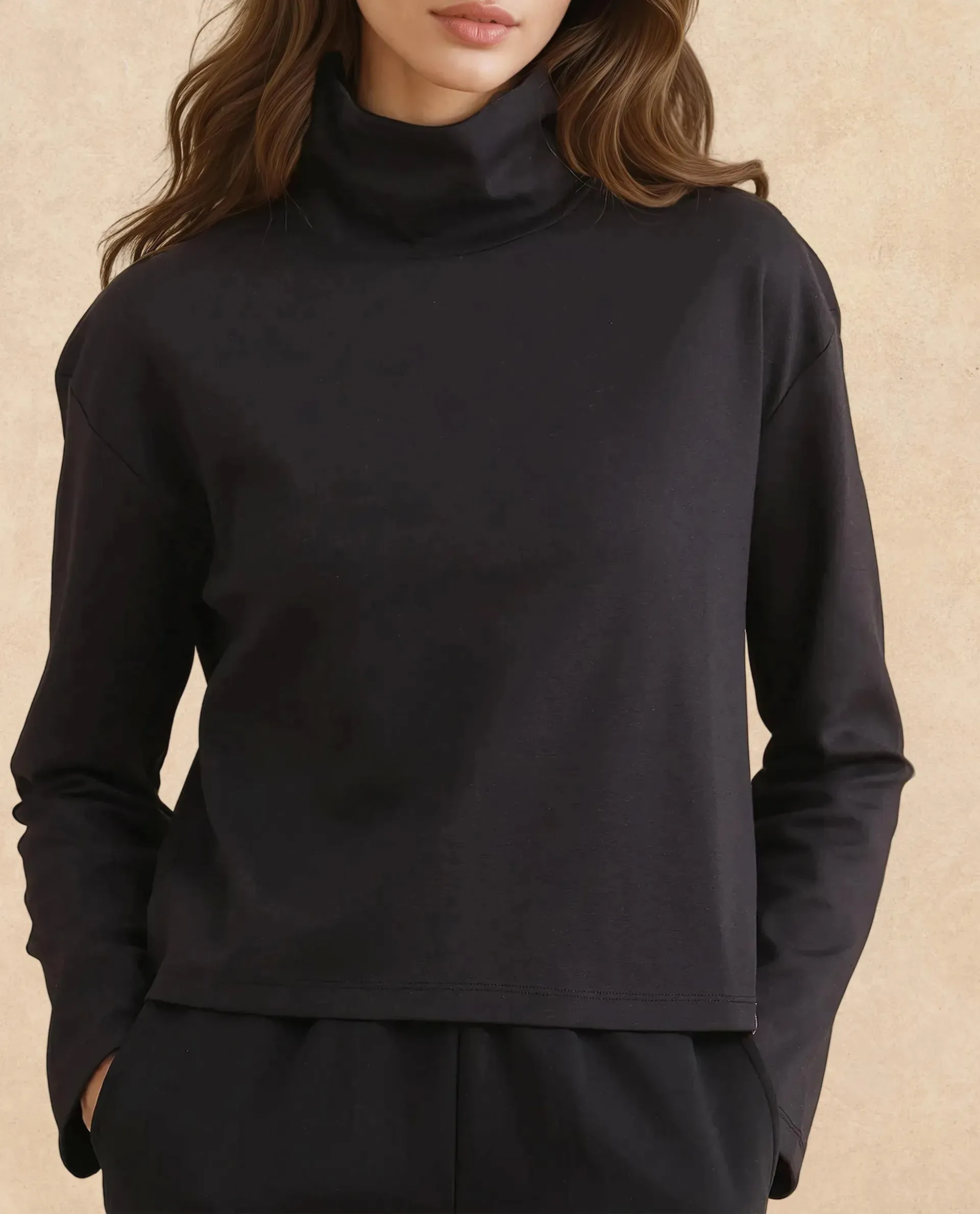 Rareism Women Malatya Black Plain Top