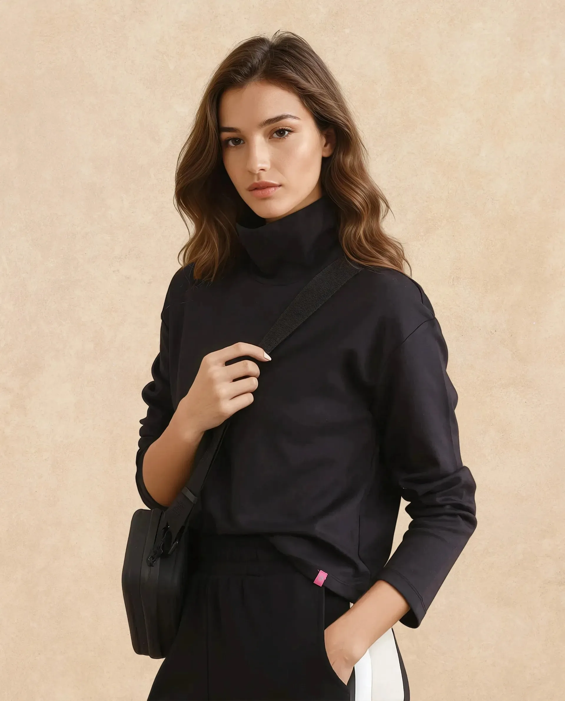 Rareism Women Malatya Black Plain Top