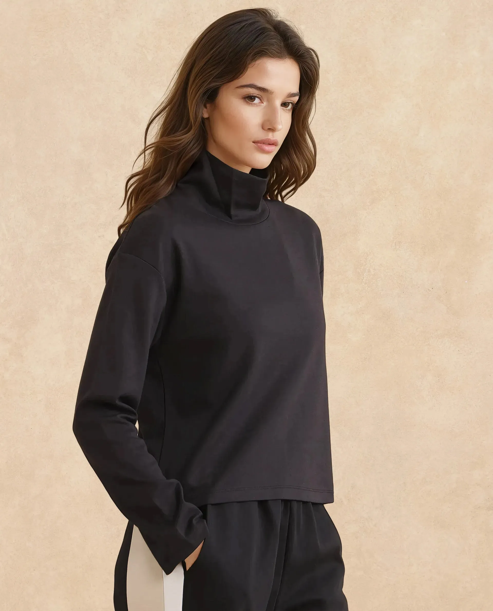 Rareism Women Malatya Black Plain Top